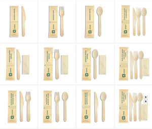 Couverts jetables en bois de bouleau biodégradable de luxe, <span class=keywords><strong>fourchette</strong></span>, <span class=keywords><strong>cuillère</strong></span>, <span class=keywords><strong>couteau</strong></span> pour une utilisation en plein air lors de fêtes - Product Image 3