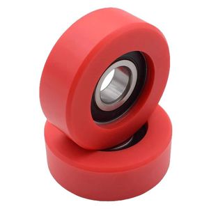Roue d'escalier roulante Dong Sheng 70x25x6204 rouge pour ascenseur de chantier - Product Image 4