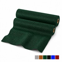 Filet d'ombrage tissé en HDPE vert à 95 %, 280 GSM, résistant aux UV, en rouleau, pour culture de champignons, serre et pépinière