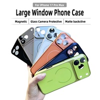 Étui de téléphone magnétique sans fil en verre nano mat de luxe Corning avec protection à 360° pour iPhone 17 Pro Max