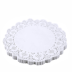 Servilletas <span class=keywords><strong>de</strong></span> Papel Redondas Blancas Desechables Antigrasa al por Mayor 2026 <span class=keywords><strong>de</strong></span> 4'', 5'', 6'', 8.5'', 9.5'', 11.5'' <span class=keywords><strong>con</strong></span> Encaje para <span class=keywords><strong>Mesa</strong></span>, Pasteles y Café - Product Image 4