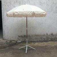 Parapluie solaire automatique droit et à impression personnalisée, grand format, parasol avec frange, protection pour l'extérieur
