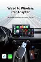 Mini adaptateur Carplay sans fil pour iPhone Android Plug and Play faible latence convertir filaire en dongle CarPlay sans fil pour voitures