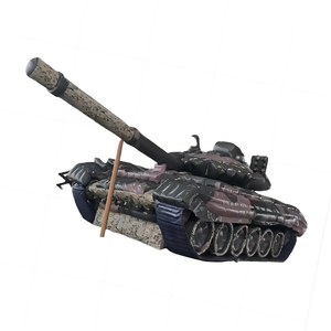 Modello di Carro Armato Gonfiabile per Pubblicità Esterna, Gigante Attrazione Gonfiabile a Forma di Carro Armato - Product Image 3