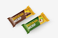 Sachet en Mylar imprimé personnalisé pour barre chocolatée, scellé sur 3 côtés, emballage plastique plat pour barre protéinée