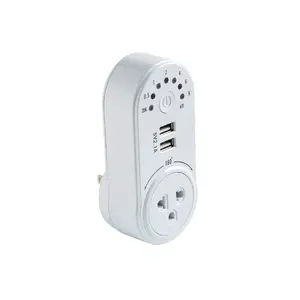 Thailand Plug Countdown Timer Switch Dual USB Charging Ports AC Socket 180 Degree Rotation 8 Hours Setting Outlet Timer Socket