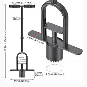 Outil JH-Mech Sod Plugger avec deux pédales et éjecteur de <span class=keywords><strong>pied</strong></span> Assemblage facile Longue durée Long Handle Sod Plugger - Product Image 4