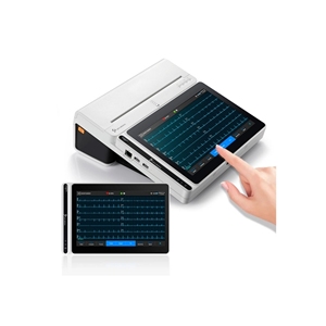 Machine Ecg portable avec écran tactile <span class=keywords><strong>électrocardiogramme</strong></span> médical 3 canaux 12 dérivations machine ECG portable - Product Image 5