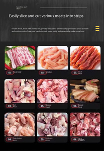 Máquina Cortadora de Pollo y Ganso, Rebanadora de Carne en Cubos de Tamaño Ajustable, Máquina para Cortar Carne de Cerdo - Product Image 6