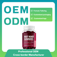 Gummies de Betterave - Oxyde Nitrique & Extrait de Pépins de Raisin, Poudre de Betterave, Compléments Énergétiques pour Adultes, Certifiés Halal pour le Soutien de la Santé