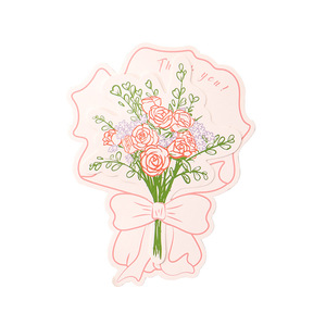 Cartes de vœux créatives en forme de bouquet, petites cartes de qualité supérieure, cartes d'anniversaire, cartes de remerciement manuscrites, personnalisables - Product Image 6