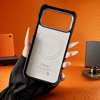 Funda de Teléfono de Fibra de Carbono Forjada, de Lujo, Resistente a Impactos, para iPhone