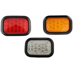 Pièces de système d'éclairage de camion de haute qualité, feux arrière LED rouges, jaunes et blancs universels pour camions et remorques - Product Image 1