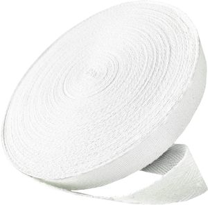 VANTUR Y-261021-10 Bande auto-agrippante médicale imprimée simple face 100 % nylon 25 mm blanche pour vêtements - Product Image 1