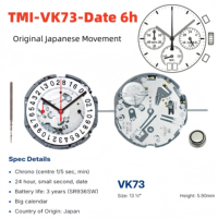 Descuentos por Volumen en Movimientos de Cronógrafo Meca-Quartz Originales VK63, VK61, VK64, VK67, VK68, VK73, Serie TMI VK de Japón, Piezas Exteriores Personalizadas