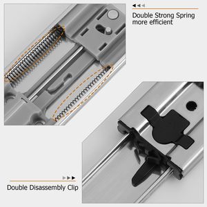 รา<span class=keywords><strong>ง</strong></span>ลิ้นชักครัวเหล็กคุณภาพ<span class=keywords><strong>ส</strong></span>ู<span class=keywords><strong>ง</strong></span> ขนาด 18 นิ้ว ปิดแบบนุ่มนวล รับน้ำหนักได้ 100 ปอนด์ รา<span class=keywords><strong>ง</strong></span>เลื่อนแบบลูกปืน ยืดได้เต็มที่ - Product Image 6