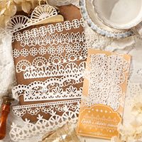 10 feuilles par paquet de papier décoratif, série Bach Dance, découpes vintage en dentelle, embellissements et fonds pour journalisation et bricolage