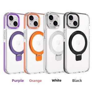 Étui de téléphone magnétique anti-collision épaissi de luxe de 2.5mm pour <span class=keywords><strong>iPhone</strong></span> 15 <span class=keywords><strong>Pro</strong></span> pour <span class=keywords><strong>Magsafe</strong></span> TPE cadre support poignée téléphone portable - Product Image 1