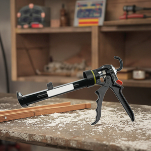 Hợp kim sắt caulking <span class=keywords><strong>Gun</strong></span> cho Silicone sealant, Heavy Duty Hướng dẫn sử dụng <span class=keywords><strong>Applicator</strong></span> công cụ cho phòng tắm, cửa sổ, và xây dựng sử dụng - Product Image 1