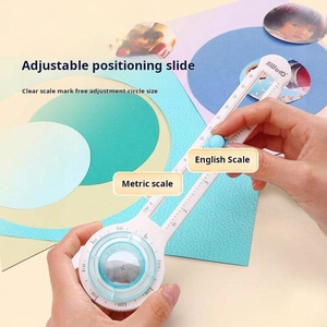 <span class=keywords><strong>Cutter</strong></span> à papier circulaire réglable, couteau à compas pour loisirs créatifs, outil DIY manuel pour découper des cercles - Product Image 4