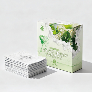 Toallitas de Jabón Corporal Ecológicas, Hojas de Jabón Solubles, Gel de Ducha, Tabletas de Jabón para Baño, Toallitas de Jabón Corporal Disolubles - Product Image 1