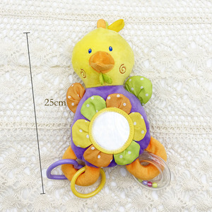 Jouet musical éducatif personnalisable en peluche pour bébé, hochet poulet, barre d'activités pour poussette, mobile <span class=keywords><strong>de</strong></span> lit, jouet doux pour 0-24 mois - Product Image 2