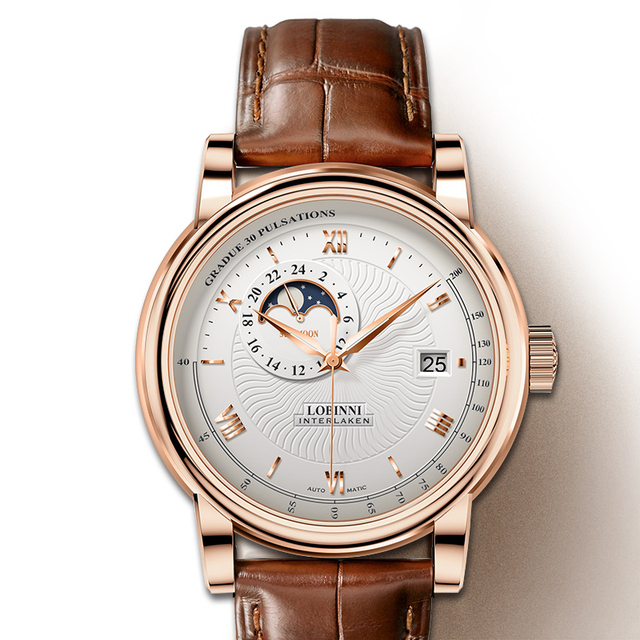LOBINNI Heart Rate Japanese Movement Mechanical Men Watch Watches Wristwatch Luxury 2020 Stainless Steel Male Round 20cm