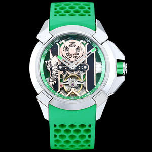 Nuevo Reloj de Hombre Moderno y a la Moda, Reloj Mecánico Redondo Esqueletizado de Silicona para Hombre - Product Image 1
