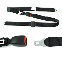 Kit complet de ceinture de sécurité durable pour fauteuil roulant composé de 4 rétracteurs + 1 ceinture abdominale + 1 ceinture d'épaule