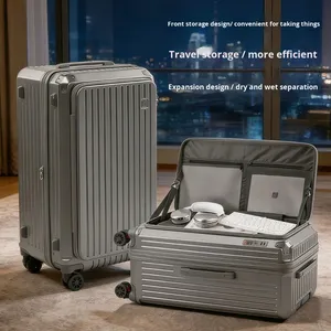 Mala de Viagem com Abertura Lateral em Zíper de 30 Polegadas, Grande Capacidade, Expansível, com Senha, Mala de Rodas com 5 Rodas - Product Image 5