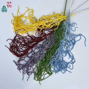 Fleurs artificielles en soie en spirale Dragon Claw Wave Grass pour la décoration des allées de mariage et des plafonds - Product Image 1
