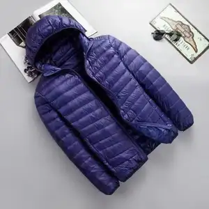 Vendita calda all'ingrosso piumino da uomo giacca Softshell personalizzata giacca a vento leggera