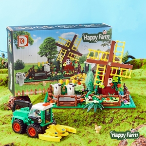 Blocs de construction MOC Happy <span class=keywords><strong>Fam</strong></span>, briques, jouets DIY pour enfants, cadeau créatif - Product Image 2