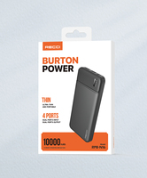 Chargeur de batterie Portable Ultra-mince 10000mah Power Bank charge rapide Powerbank Compatible avec iPhone Android téléphone Portable