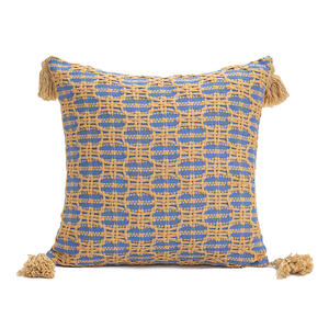 Un lato con nappe Boho stile federa chiusura con cerniera geometrica lombare supporto cuscino <span class=keywords><strong>per</strong></span> decorativo festa di nozze - Product Image 6