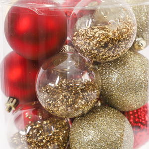 2024 artículo <span class=keywords><strong>de</strong></span> decoración <span class=keywords><strong>de</strong></span> Navidad bolas <span class=keywords><strong>de</strong></span> Navidad 8cm oro rojo brillo brillante en relieve decoración Feliz Navidad Enfeite Natal Navidad - Product Image 3