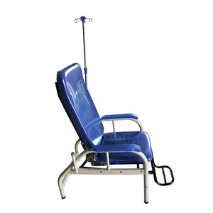 Fauteuil d'infusion Jiasen bleu pour une personne, inclinable, pour clinique, avec accoudoirs - Product Image 2