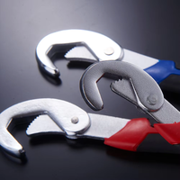 Jeu de clés à molette réglables en acier inoxydable finition chromée personnalisable OEM, outil universel impérial pour bricolage, usage polyvalent