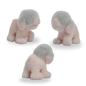 Figurine d'<span class=keywords><strong>action</strong></span> en plastique floqué coloré, chien anime avec de grands yeux, pour l'éducation des bébés et le soulagement du stress - Product Image 3