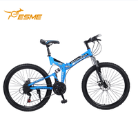 Vélo pliant en titane de 22 et 24 pouces pour hommes à bas prix avec cadre léger Vélo de montagne OEM supportant 27 vitesses disponibles