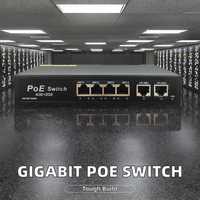 Switch Jaringan Gigabit 4+2 PoE dengan Fungsi QoS & Pemantauan CCTV Kompatibel dengan Kamera Hikvision