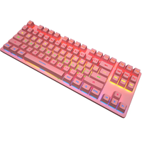 Kompatibilitas beberapa sistem K550 Keyboard mekanik 87 tombol pencahayaan keren pasang Keyboard Gaming berkabel pabrik harga murah