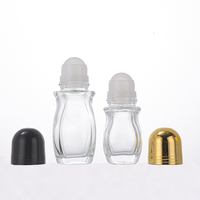 Bouteilles à rouleaux en verre ambré transparent de 30ml 50ml 60ml 100ml Bouteilles de déodorant vides et rechargeables Bouteilles à roller de voyage pour bricolage
