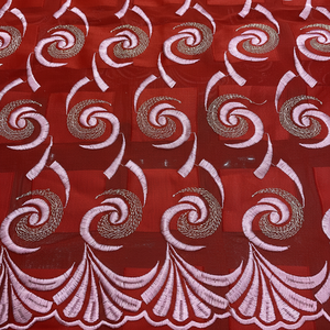 2023มาใหม่ผ้าฝ้ายแอฟริกันผ้าลูกไม้สวิสผ้าฝ้ายเย็บปักถักร้อยผ้าผู้ผลิตจากอินเดีย - Product Image 1