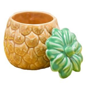 Vaisselle personnalisée plat <span class=keywords><strong>de</strong></span> service à sauce en forme <span class=keywords><strong>de</strong></span> fruit pot <span class=keywords><strong>de</strong></span> <span class=keywords><strong>conservation</strong></span> petit pot <span class=keywords><strong>de</strong></span> <span class=keywords><strong>confiture</strong></span> d'ananas en céramique avec couvercle - Product Image 3