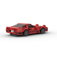 Compatible avec les briques de marque, petite pièce, voiture de course de luxe, MOC, jouet de construction éducatif à assembler soi-même pour enfants, en plastique