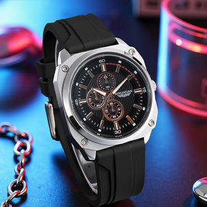 Reloj de Pulsera Personalizado para Hombre, Resistente al Agua, con Movimiento de Cuarzo, Caja de Aleación, Correa Acrílica, Esfera con Agujas, Estilo Casual y Moderno, BB05 - Product Image 2
