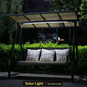 Fauteuil à bascule d'extérieur modèle Alps Swing en alliage d'aluminium, alimenté à l'énergie solaire, capacité double/triple, coussin à séchage rapide, idéal pour <span class=keywords><strong>villa</strong></span> - Product Image 3