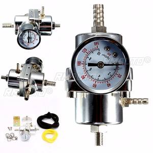 Regulador de Presión de Combustible Universal para Automóvil de 0-140 PSI con Manómetro, Regulador de Presión de Aceite Ajustable, Negro, Azul, Rojo, Plateado - Product Image 3