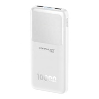Banque d'alimentation portable mince KONFULON 10000mAh, prix de gros compétitif, puissance de sortie 10W pour la recharge de téléphone portable, cadeau de voyage